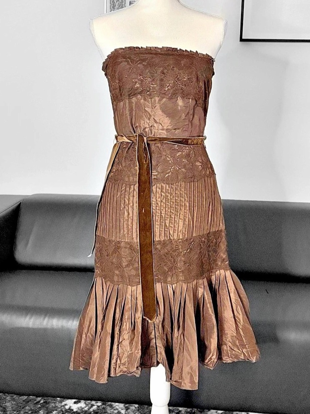 y2k silk blend banana republic dress